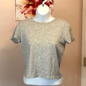 aerie Lightweight Cropped Tee with Open Back Bottom Tie